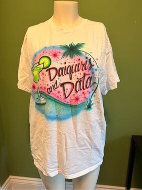 Daiquiri and Data Graphic Tee - White